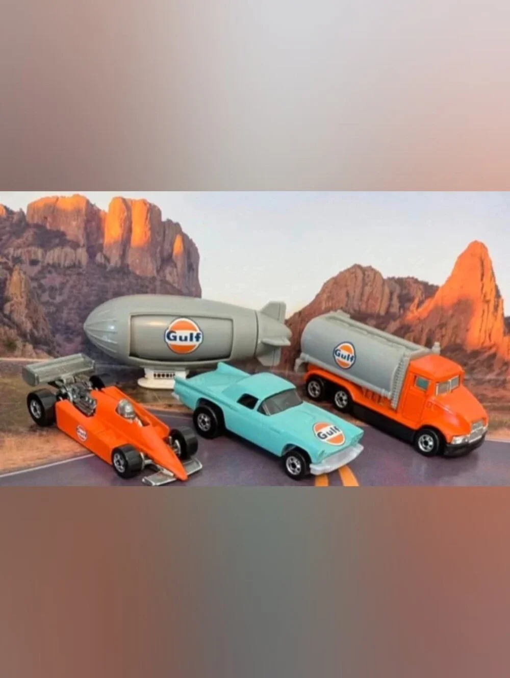 Hot Wheels - Gulf Livery Promo Cars Complete Set Of 4 (Read Description)